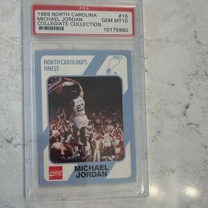 Coca Cola Michael Jordan Card - Blue and White